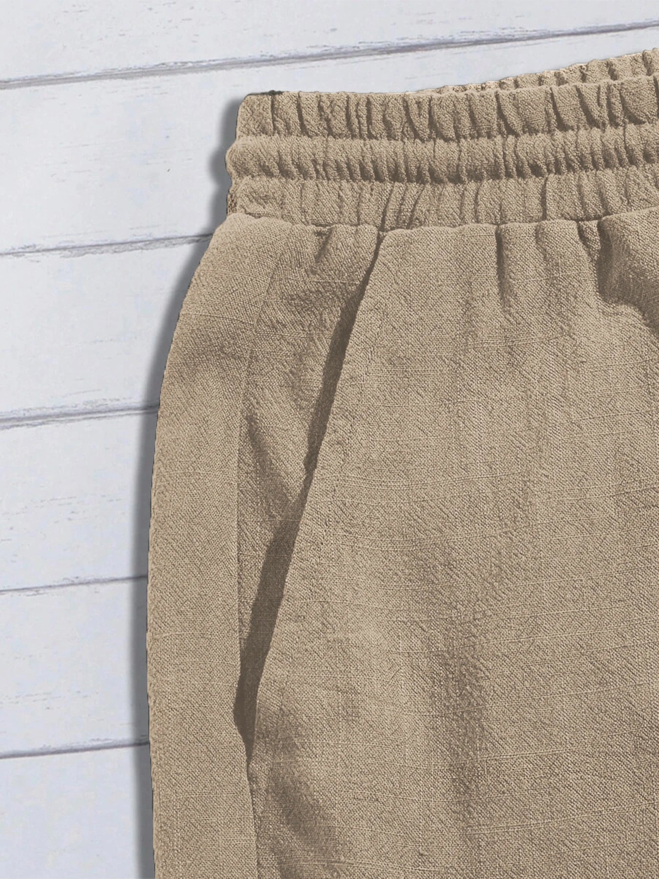 Summer thin linen shorts for men, loose and casual, five-inch pants, cotton and linen, breathable, suitable for beach and sports