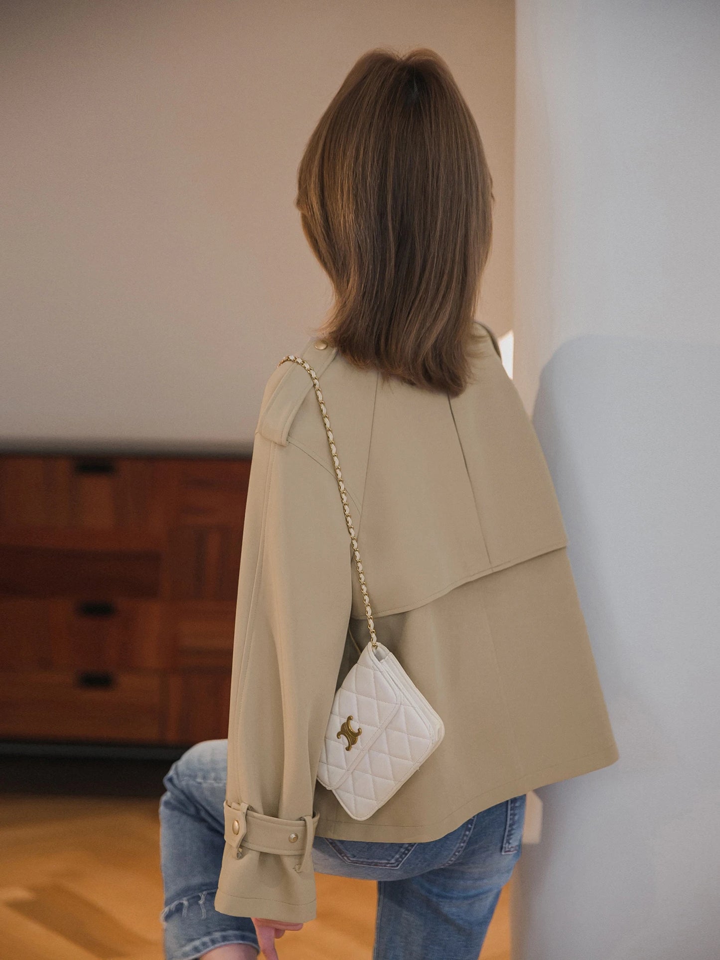 XIAOGULI Women Lapel Collar Cropped Jacket 2026 Fall New Loose Casual Long Sleeve Korean Style Commuter Ladies Short Jackets