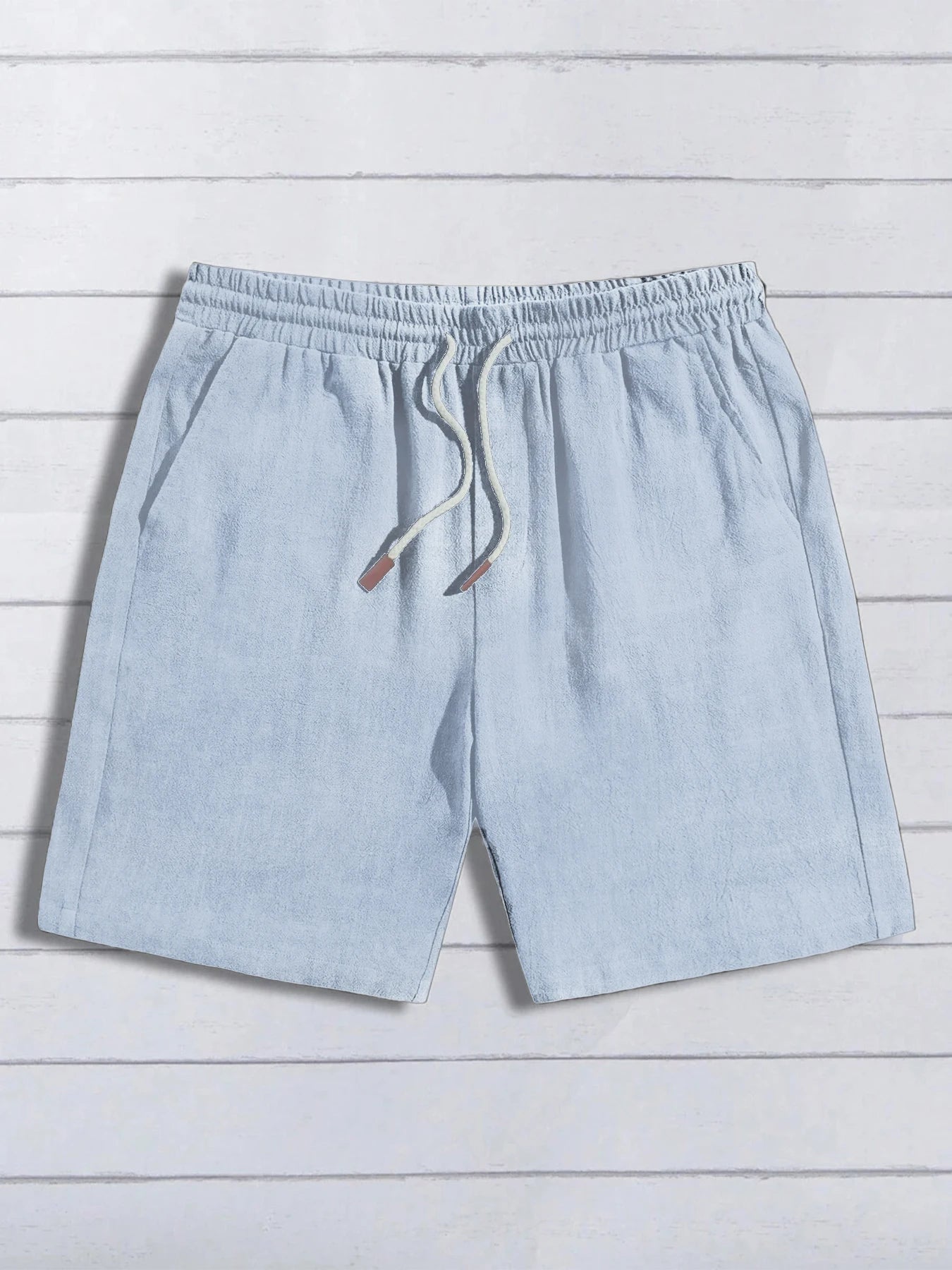 Summer thin linen shorts for men, loose and casual, five-inch pants, cotton and linen, breathable, suitable for beach and sports