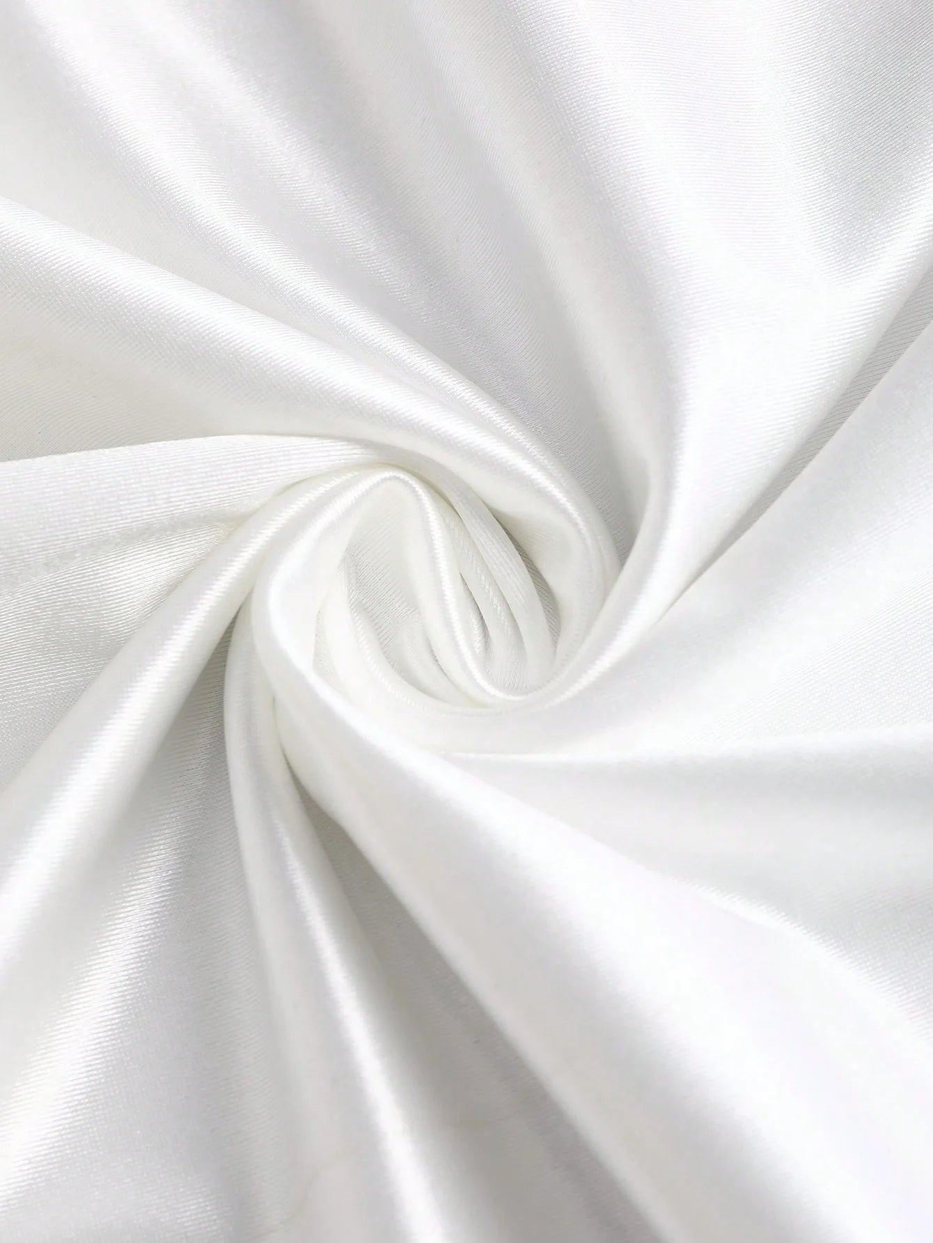 White Pleated Fishtail Skirt