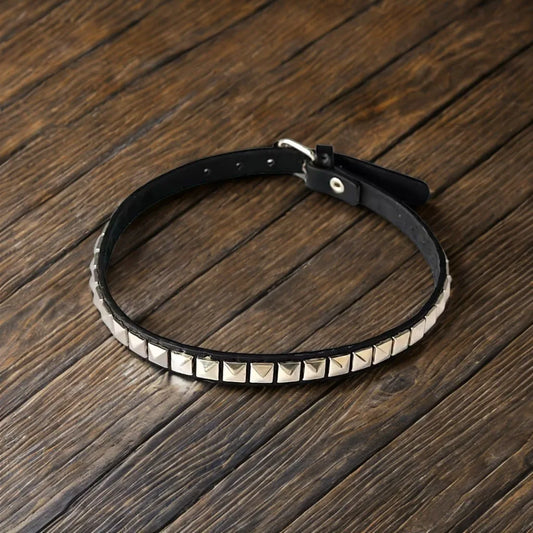 Anime Death Note Necklace Misa Amane Leather Choker Necklaces For Men Women Hip Hop Punk Rivet Collar Cosplay Jewelry Gifts