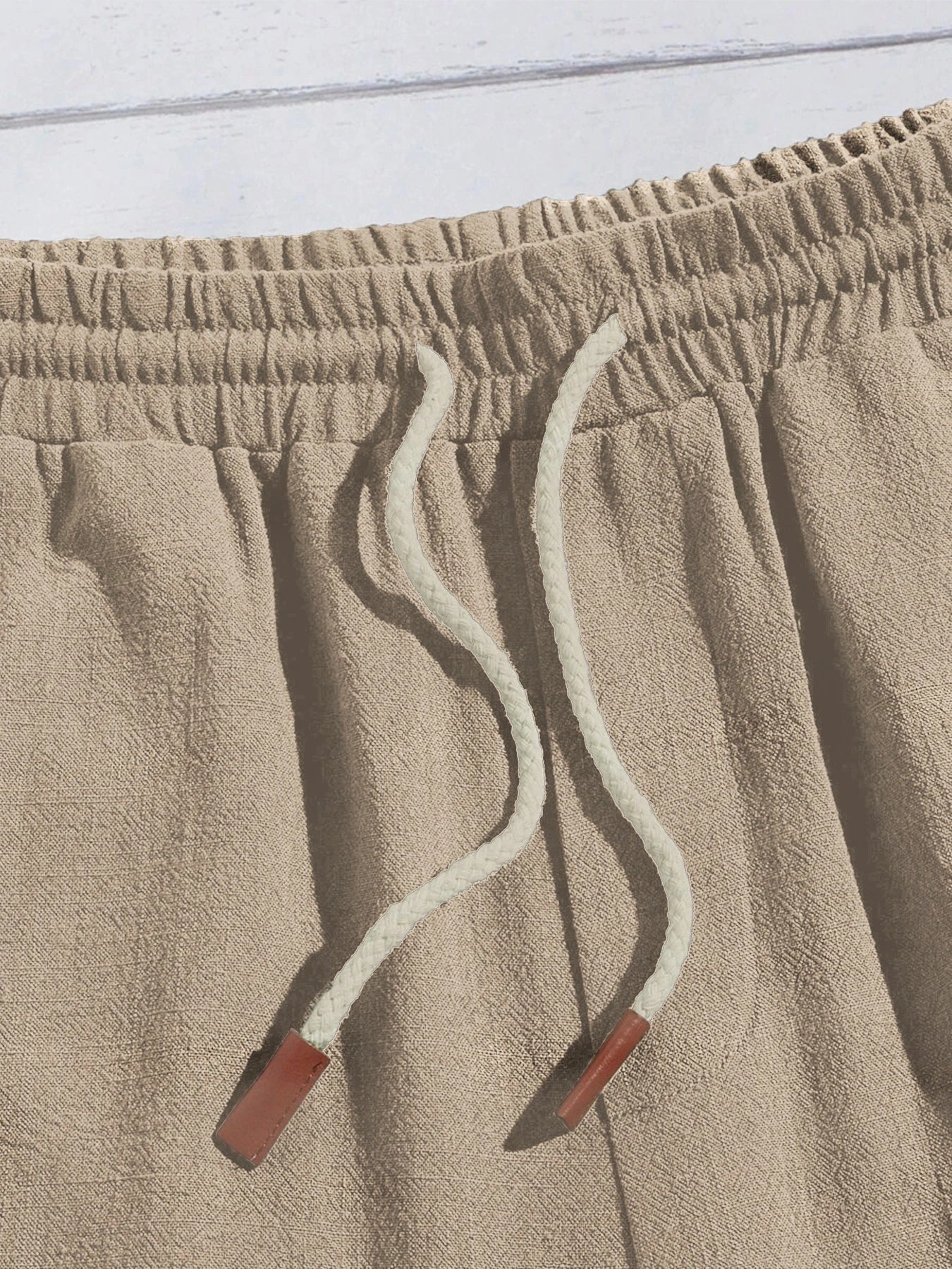 Summer thin linen shorts for men, loose and casual, five-inch pants, cotton and linen, breathable, suitable for beach and sports