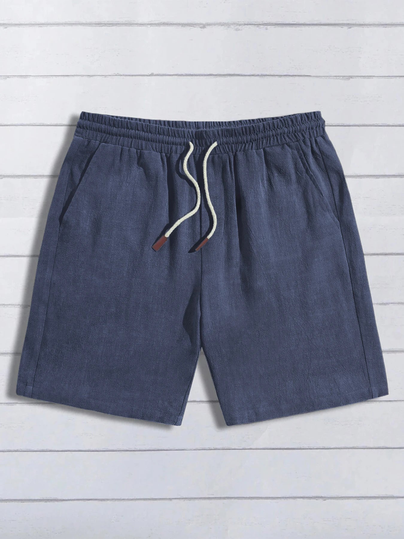 Summer thin linen shorts for men, loose and casual, five-inch pants, cotton and linen, breathable, suitable for beach and sports